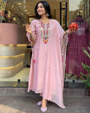 EXCLUSIVE DESIGNER HEAVY COTTON WITH EMBROIDERY MIRROR WORK SUIT